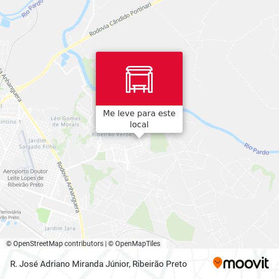 R. José Adriano Miranda Júnior mapa