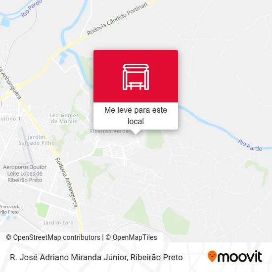 R. José Adriano Miranda Júnior mapa