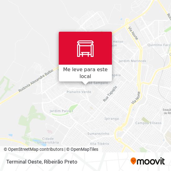 Terminal Oeste mapa