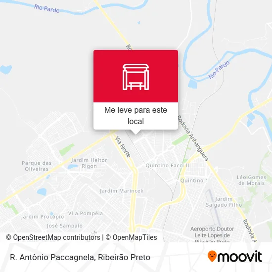 R. Antônio Paccagnela mapa