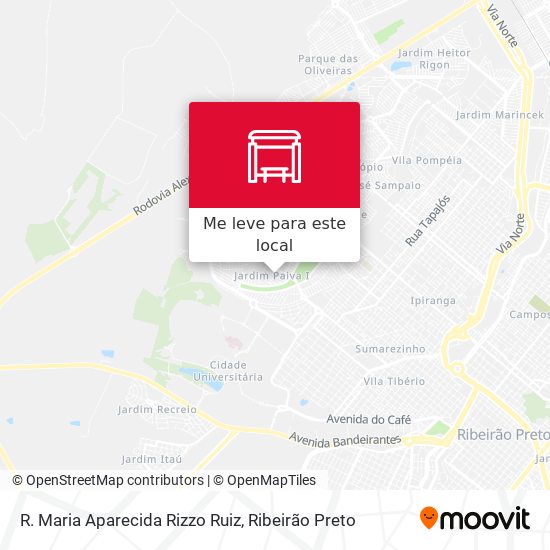 R. Maria Aparecida Rizzo Ruiz mapa