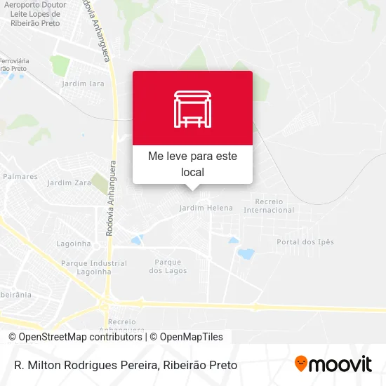R. Milton Rodrigues Pereira mapa
