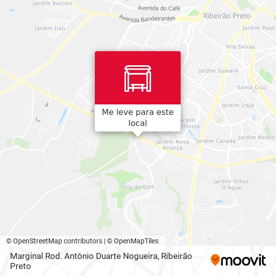 Marginal Rod. Antônio Duarte Nogueira mapa
