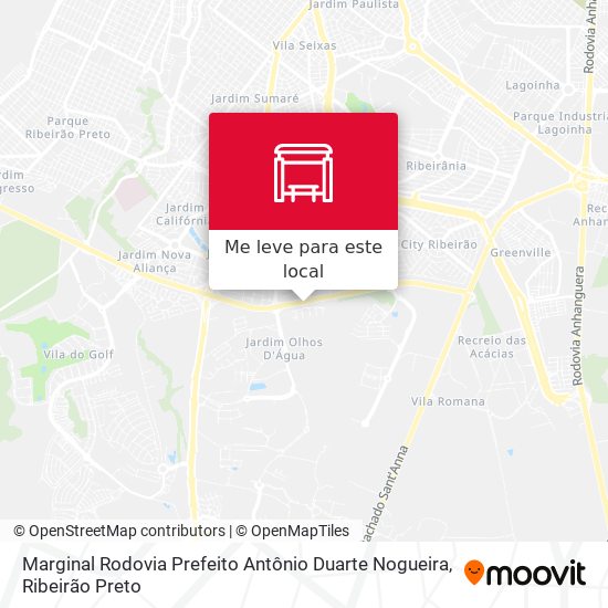 Marginal Rodovia Prefeito Antônio Duarte Nogueira mapa