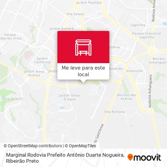 Marginal Rodovia Prefeito Antônio Duarte Nogueira mapa
