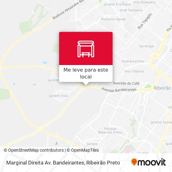 Marginal Direita Av. Bandeirantes mapa