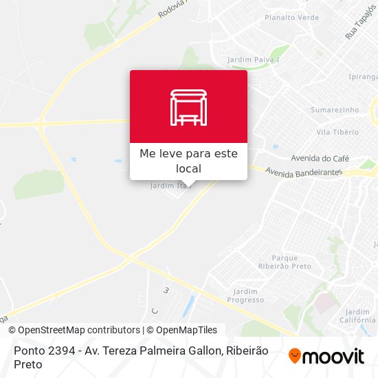 Ponto 2394 - Av. Tereza Palmeira Gallon mapa
