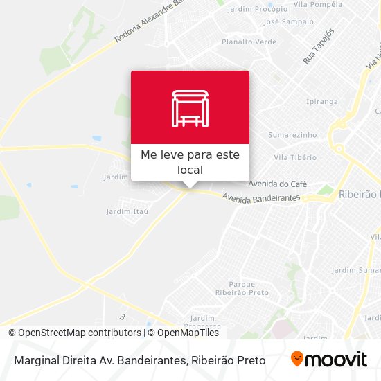 Marginal Direita Av. Bandeirantes mapa