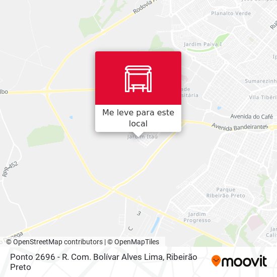 Ponto 2696 - R. Com. Bolívar Alves Lima mapa