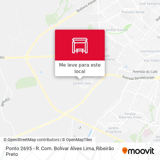 Ponto 2695 - R. Com. Bolívar Alves Lima mapa