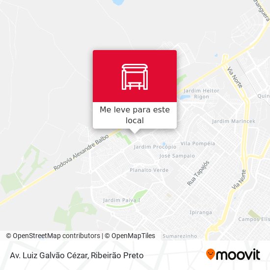 Av. Luiz Galvão Cézar mapa