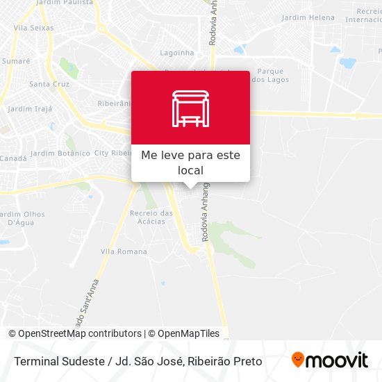 Terminal Sudeste / Jd. São José mapa