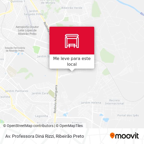 Av. Professora Diná Rizzi mapa
