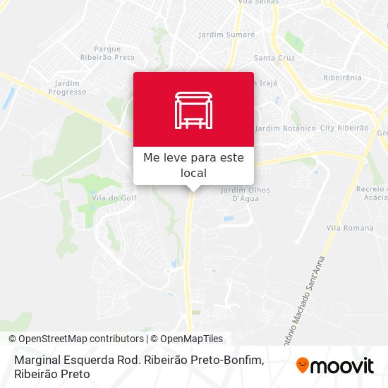 Marginal Esquerda Rod. Ribeirão Preto-Bonfim mapa