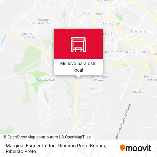 Marginal Esquerda Rod. Ribeirão Preto-Bonfim mapa