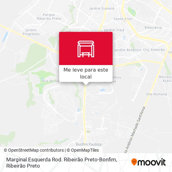 Marginal Esquerda Rod. Ribeirão Preto-Bonfim mapa