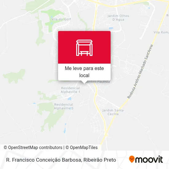 R. Francisco Conceição Barbosa mapa