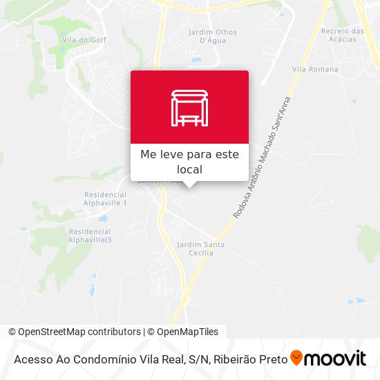 Acesso Ao Condomínio Vila Real, S / N mapa
