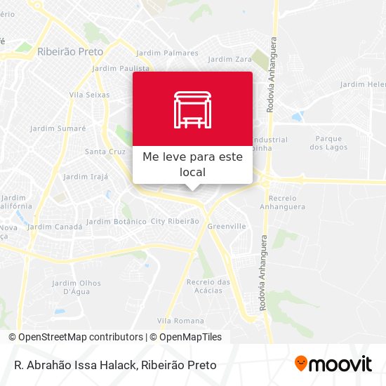 R. Abrahão Issa Halack mapa