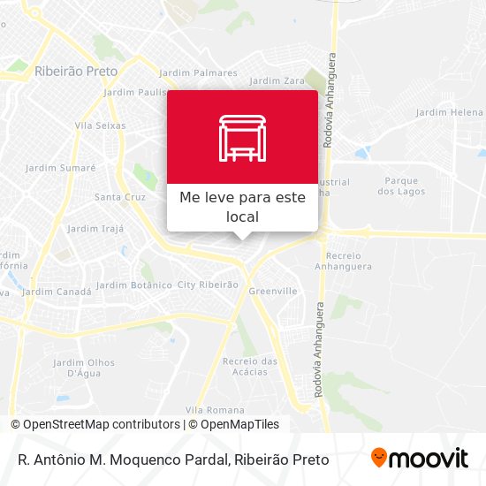 R.  Antônio M. Moquenco Pardal mapa
