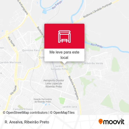 R. Arealva mapa