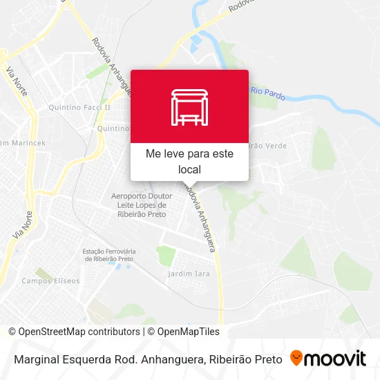 Marginal Esquerda Rod. Anhanguera mapa