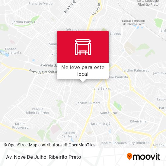 Av. Nove De Julho mapa