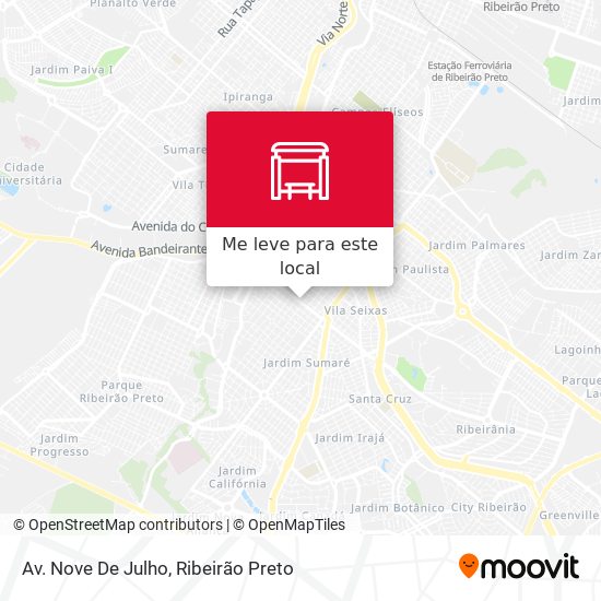 Av. Nove De Julho mapa