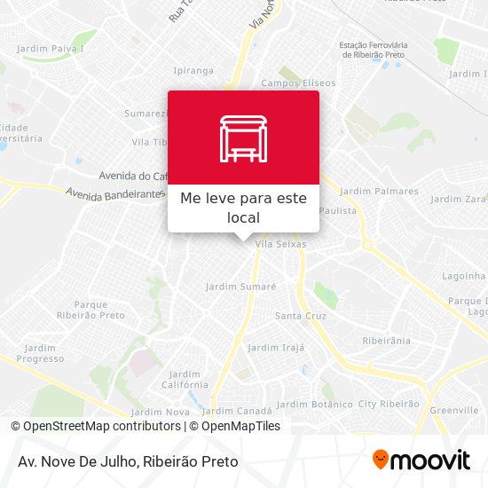 Av. Nove De Julho mapa