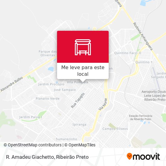 R. Amadeu Giachetto mapa