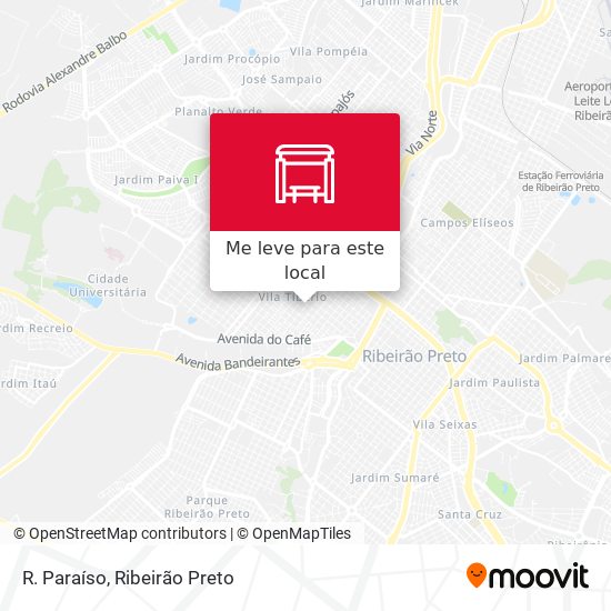 R. Paraíso mapa