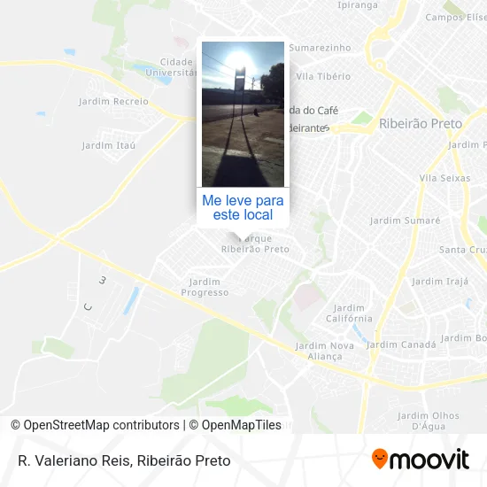 R. Valeriano Reis mapa