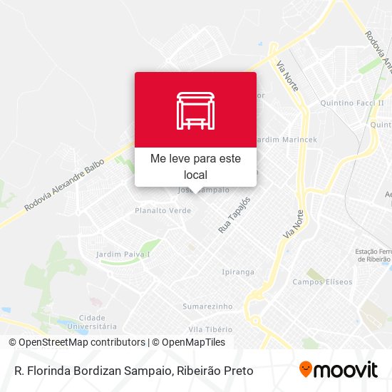 R. Florinda Bordizan Sampaio mapa