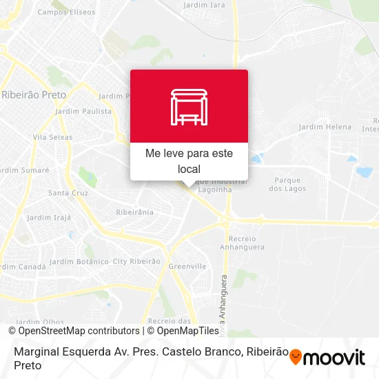 Marginal Esquerda Av. Pres. Castelo Branco mapa