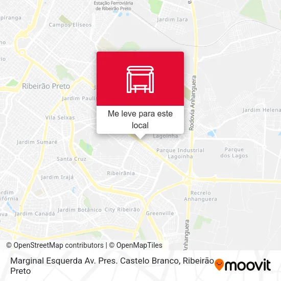 Marginal Esquerda Av. Pres. Castelo Branco mapa