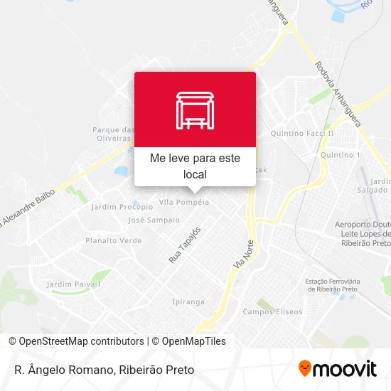 R. Ângelo Romano mapa