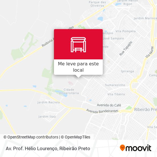 Av. Prof. Hélio Lourenço mapa