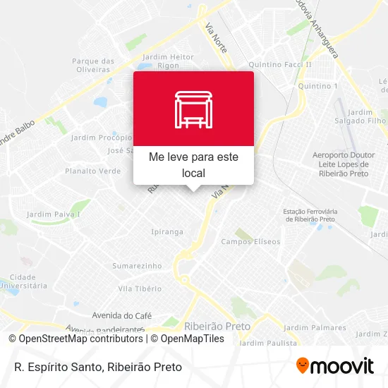 R. Espírito Santo mapa