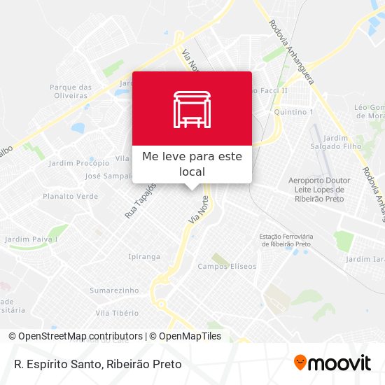 R. Espírito Santo mapa
