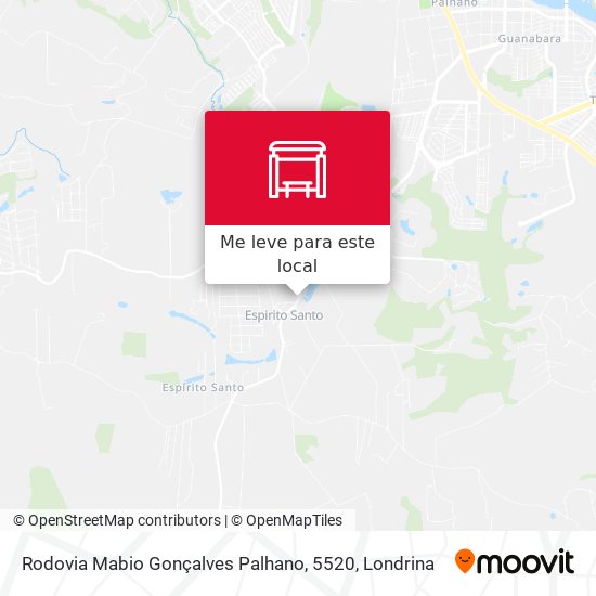 Rodovia Mabio Gonçalves Palhano, 5520 mapa