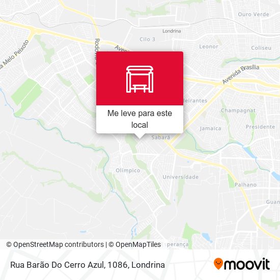 Rua Barão Do Cerro Azul, 1086 mapa