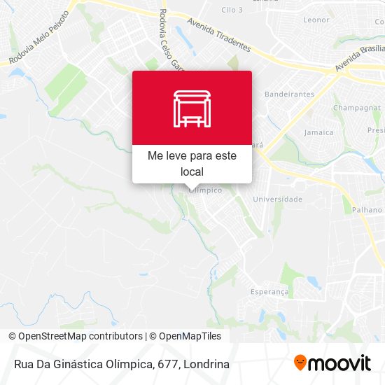 Rua Da Ginástica Olímpica, 677 mapa