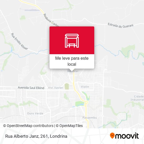 Rua Alberto Janz, 261 mapa