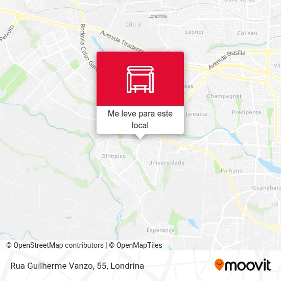 Rua Guilherme Vanzo, 55 mapa