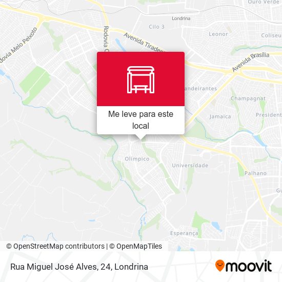 Rua Miguel José Alves, 24 mapa
