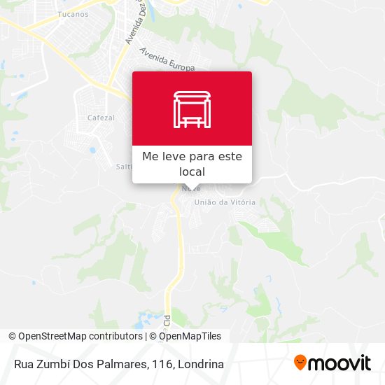 Rua Zumbí Dos Palmares, 116 mapa