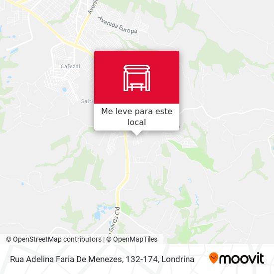 Rua Adelina Faria De Menezes, 132-174 mapa