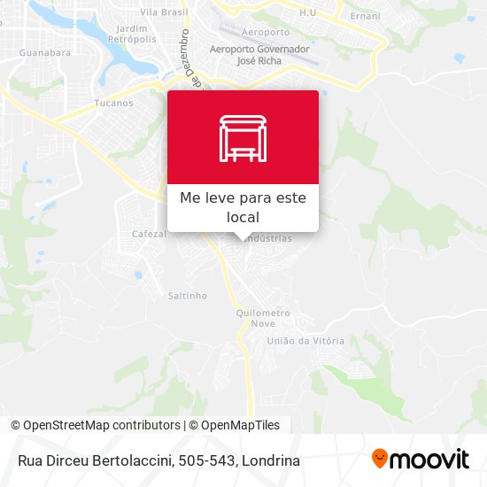 Rua Dirceu Bertolaccini, 505-543 mapa