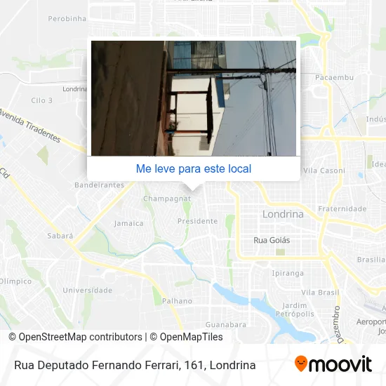 Rua Deputado Fernando Ferrari, 161 mapa