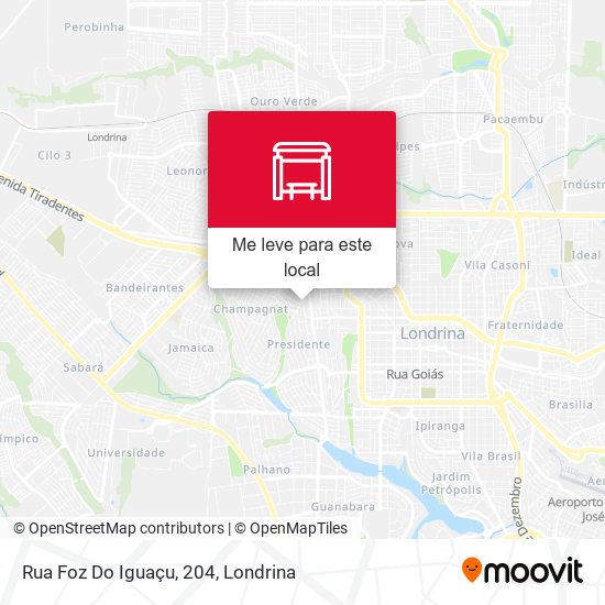 Rua Foz Do Iguaçu, 204 mapa